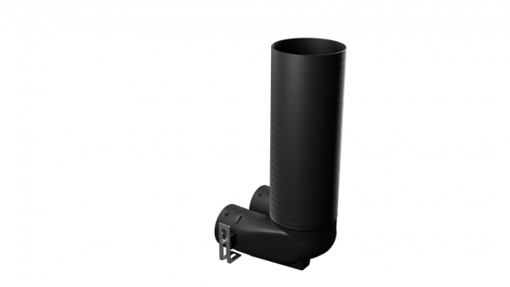 Flexag PPP-125/90x2 пленум пластиковый вентиляционный потолочный, D125, на 2 выxода