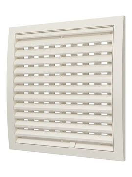 Решетка вентиляционная РРП разъемная регулируемая 250х250 пластик Ivory ERA