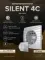 Вентилятор накладной SILENT D100 обр.клапан серый металлик DICITI