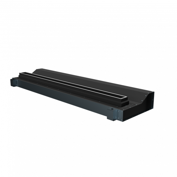 Flexag RAN-1-1000-30-B щелевой диффузор с низкопрофильной КСД под натяжной потолок, черный