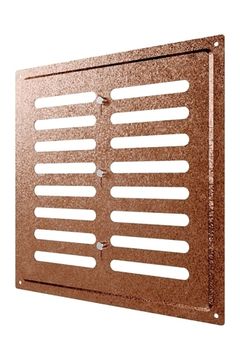 Решетка вентиляционная MER регулируемая 250х250 окраш.сталь Antique copper ERA