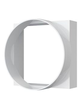 Переходник КВ D100 90х90 пластик ERA