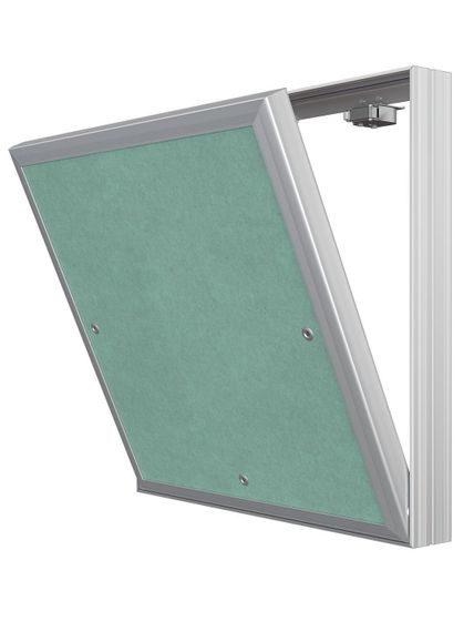 Люк ревизионный D Ceramo Base 300х300 скрытый монтаж съемный алюминий EVECS