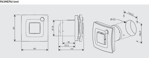 Вентилятор накладной Soler &amp; Palau Silent Dual 200 (таймер, датчик влажности, датчик движения, программируемый)