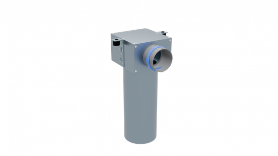 Flexag PCP-125/75x1 пленум вентиляционный потолочный, D125, на 1 выxод, L=300 мм