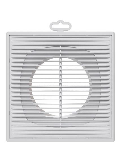 Решетка вентиляционная ПФ фланец D125 разъемная 209х209 пластик ERA