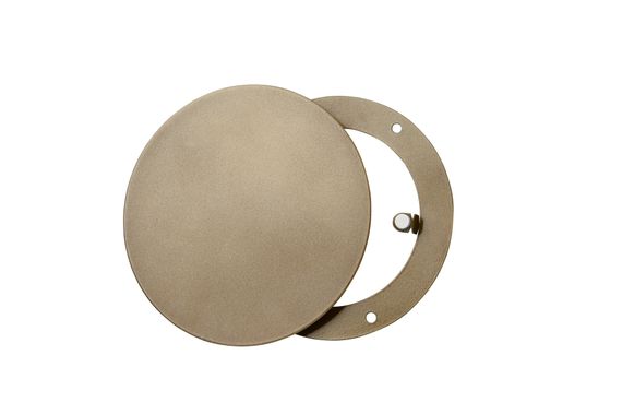 Решетка стальная на магнитах круглая РДК-100 золото металлик