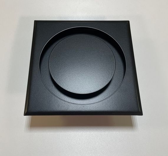 Диффузор приточно-вытяжной на магнитах регулируемый НД-100 декоративный металлический черный матовый