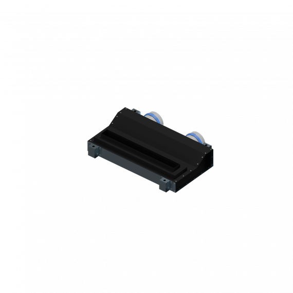 Flexag SHN-1-500-25-B щелевой диффузор с низкопрофильной КСД под гипсокартон, черный