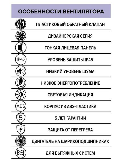 Вентилятор накладной SLIM D125 обратный клапан Gray metal DICITI