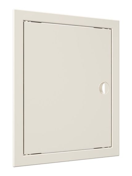 Люк ревизионный ЛР фланец 246х296 ручка 268х318 пластик Ivory EVECS