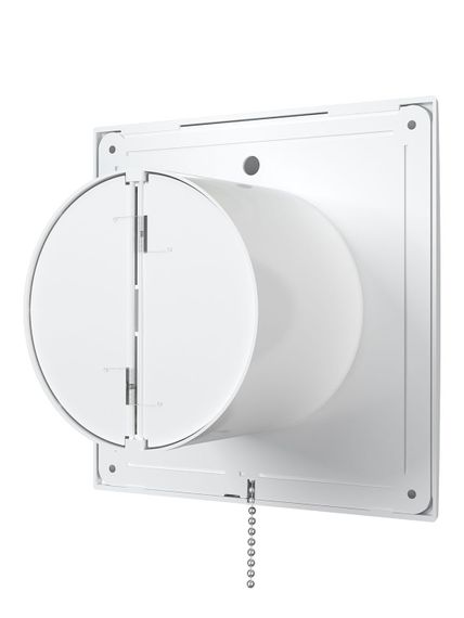 Вентилятор накладной E D125 сетка обратный клапан тяговый выключатель ERA