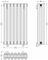 Отопительный радиатор Сунержа Эстет-00 500х315 7 секций