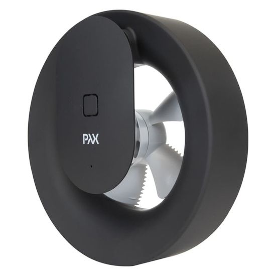 Вентилятор накладной PAX Norte Black с обратным клапаном (таймер, датчик влажности, программируемый, Bluetooth управление)