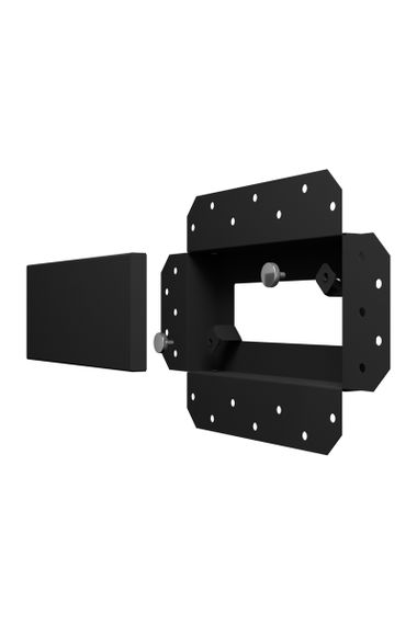 Решетка вентиляционная SGR 200х100 окраш. сталь Matt black ERA