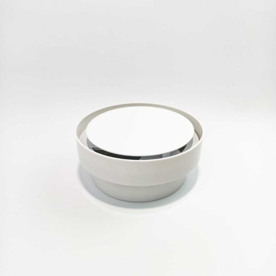 Диффузор теневой Visioner TDNP100 белый/белая крышка для натяжного потолка с регулировкой потока воздуха D 100 мм