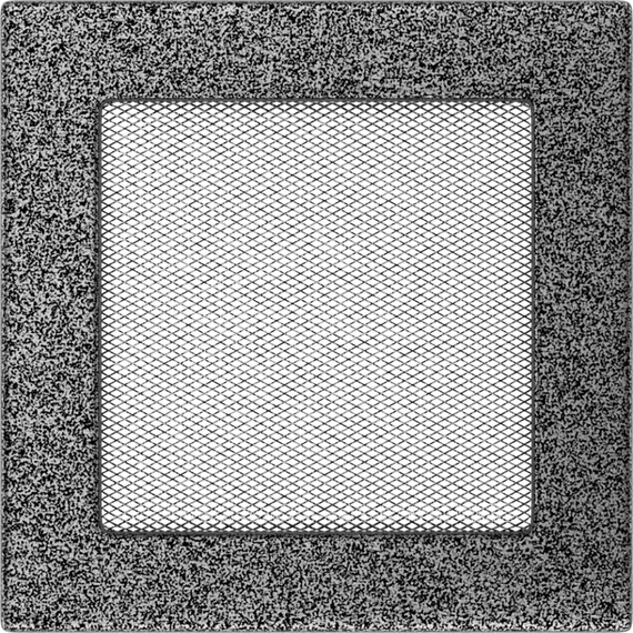 Решетка каминная Kratki Standard Чёрная хром 17x17