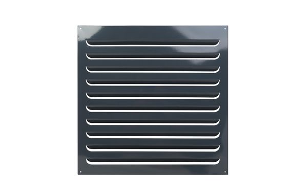Решетка металлическая темно-серая 500х400мм (RAL 7024)