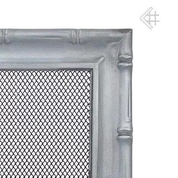 Решетка каминная Kratki Diana серебро 17x17