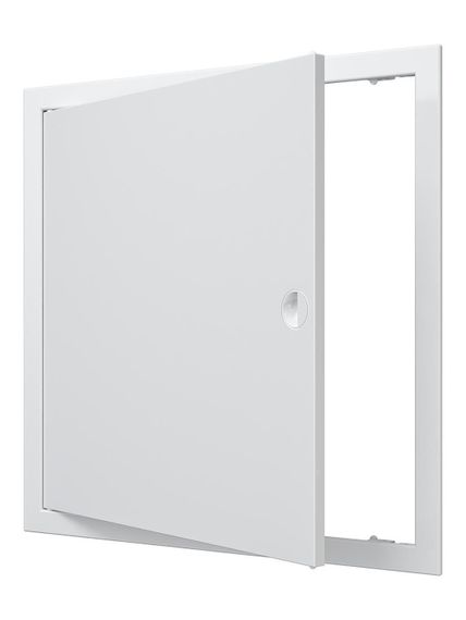 Люк ревизионный ЛР фланец 396х396 ручка 418х418 пластик EVECS