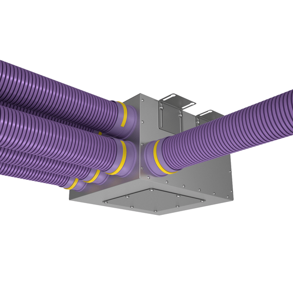 Provent KV 125/75×8 коллектор металлический на 8 выходов