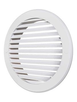 Решетка вентиляционная РК фланец D150 D186 пластик ERA