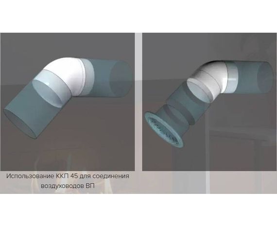 Колено 45 градусов 15ККП45 d150 мм пластиковое