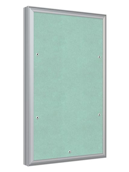 Люк ревизионный D Ceramo Base 300х500 скрытый монтаж съемный алюминий EVECS