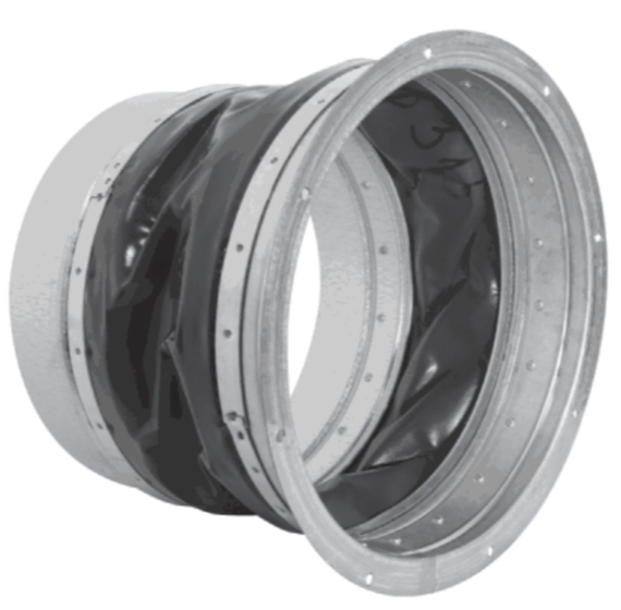 Гибкая вставка D 250 (с фланцевым кольцом и ниппельным соединением)