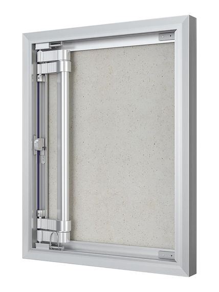 Люк ревизионный D Ceramo Optimum 400х500 скрыт.монтаж петля алюминий EVECS