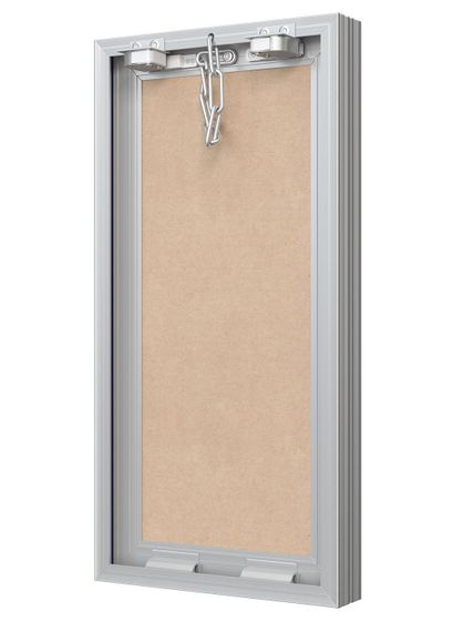 Люк ревизионный D Ceramo Base 200х400 скрытый монтаж съемный алюминий EVECS