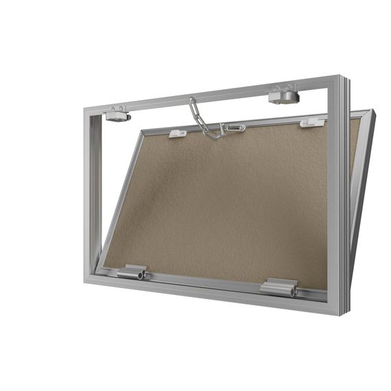 Люк ревизионный D Ceramo Base 600х400 скрытый монтаж съемный алюминий EVECS