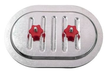 Лючок FAD 200х100 мм (Red) для прямоугольных воздуховодов, ревизионный накладной