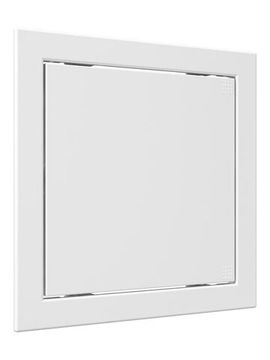 Люк ревизионный Л фланец 196х196 нажимной 218х218 пластик EVECS