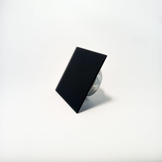 Анемостат-диффузор дизайнерский DN 100 квадрат черный (RAL9005) глянец