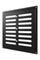 Решетка вентиляционная MER регулируемая 250х250 окраш.сталь Black ERA