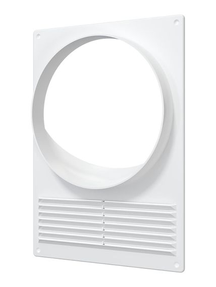 Площадка торцевая ПТПР фланец D150 решетка 180х250 пластик ERA