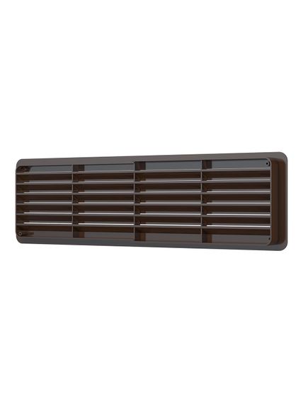 Решетка вентиляционная ДП фланец 432х117 переточная 450х131 пластик Brown ERA
