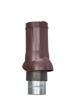 Вентиляционный выход изолированный Ø 125/160 мм коричневый RAL 8017, серия Static