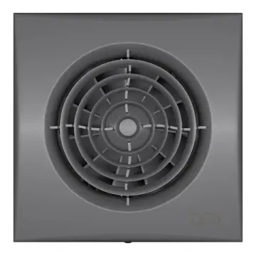 Вентилятор накладной AURA D100 обр.клапан Dark gray metal DICITI