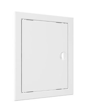 Люк-дверца ревизионная 250х350мм (280х380 с фланцем, 248х348 по посадке) с ручкой, АБС пластик
