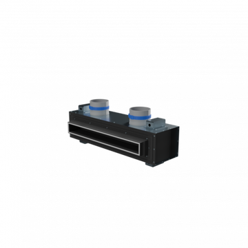 Flexag RA-1-500-25-B щелевой диффузор с КСД под натяжной потолок, черный