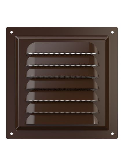 Решетка вентиляционная МЭ сетка 150х150 окрашенная сталь Brown ERA