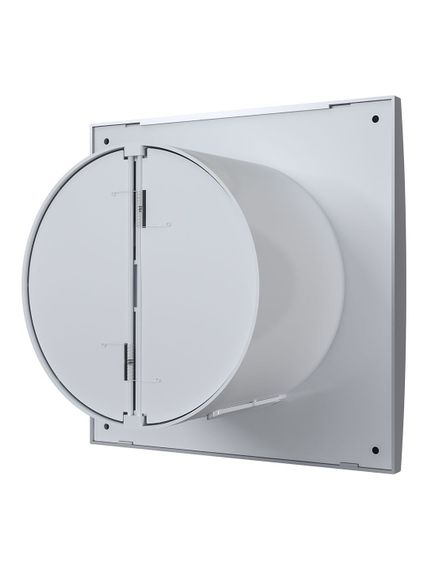 Вентилятор накладной AURA D125 обратный клапан Gray metal DICITI