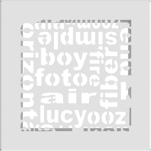 Решетка каминная Kratki ABC белая 17x17