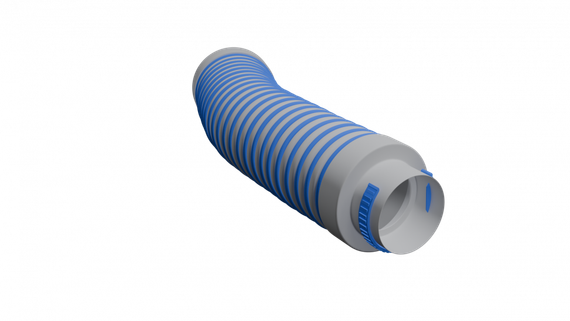 Flexag GL 90/600 гибкий шумоглушитель, D90, длина 600 мм